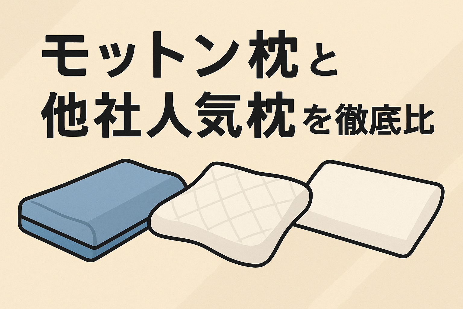 モットン枕と他社人気枕を徹底比較